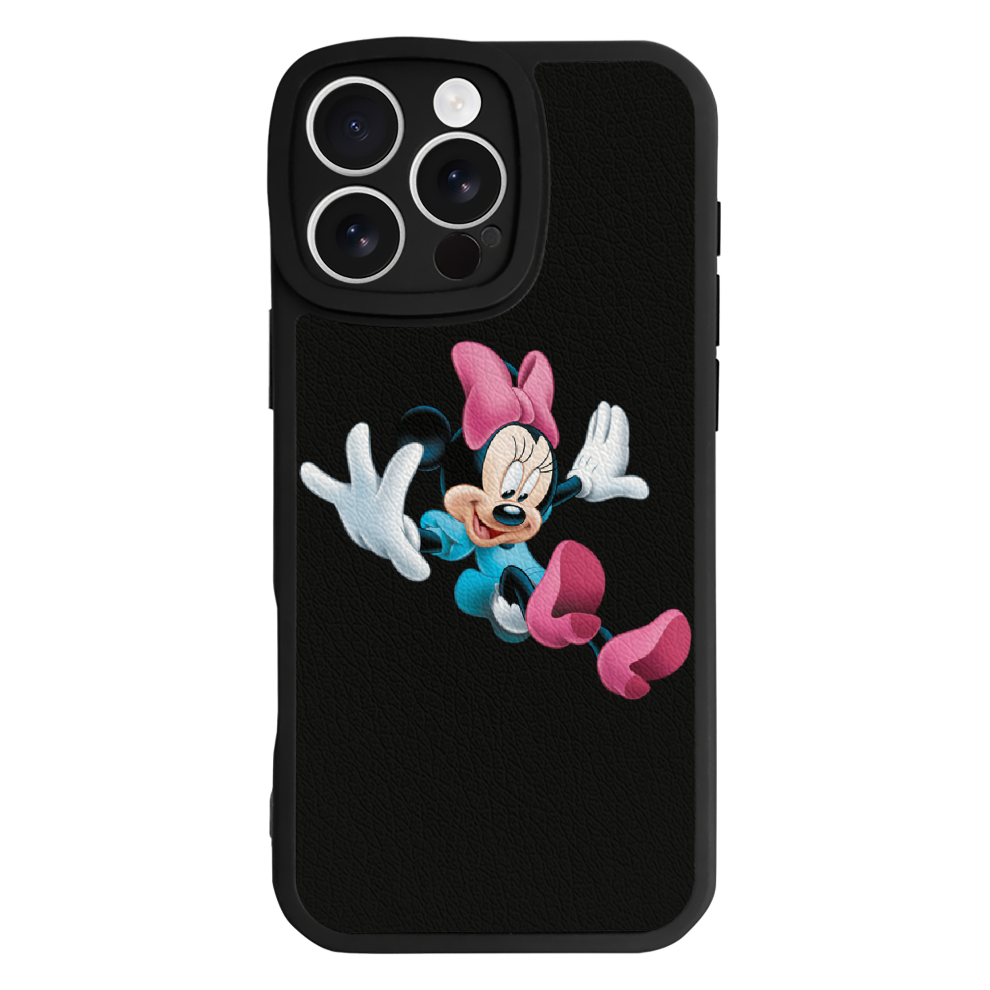 （画像用） ミッキーマウス Mickey Mouse 【iPhone 16シリーズ対応】シリコンスマホケース（レザー調） 材質：シリコン